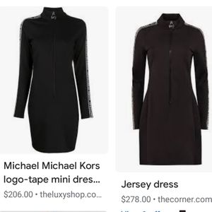 Michael kors small black white embroidery